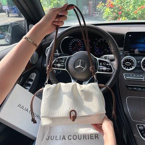 JULIA COURIER女包云朵褶皱腋下包包女2026新款单肩斜挎包通勤
