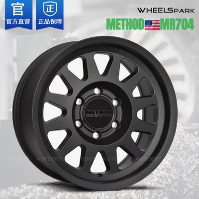 美国麦森METHOD越野轮毂MR704牧马人内防脱17寸新坦途猛禽坦克300