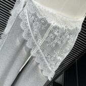 多用途重工蕾丝三角屁帘韩国叠穿百搭系带三角巾头巾披肩 设计师款