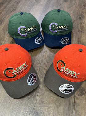 美式复古拼色软顶橙色墨绿色Y2K夏季遮阳棒球帽鸭舌帽男女帽子棉