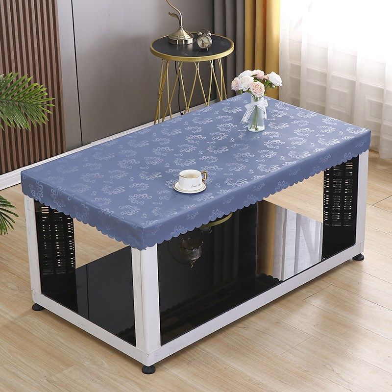 新款烤火炉桌子套长方形防水防油全包茶几桌布家用免洗电炉罩皮罩,收纳整理,餐桌罩,淘宝优惠券,粉丝福利购,淘宝优惠卷
