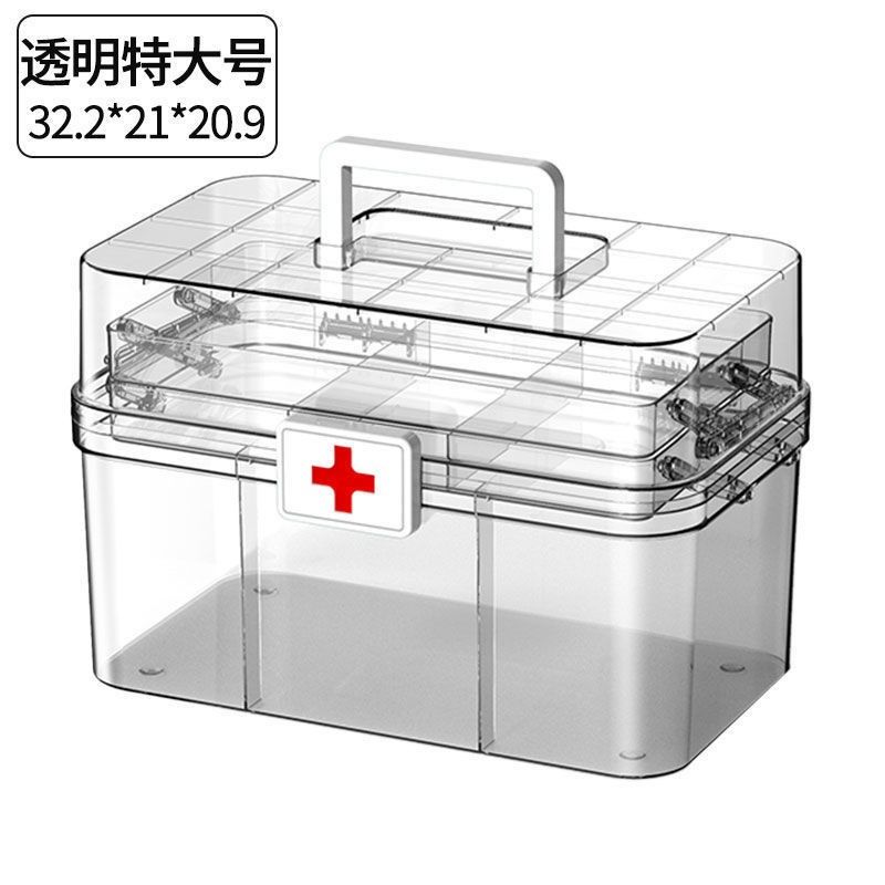 家用医药箱手提式急救箱车载多层药品应急收纳盒急救品手提箱,收纳整理,医药箱,淘宝优惠券,粉丝福利购,淘宝优惠卷