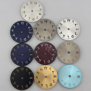 28.5mm改装适用NH35/NH36阿拉伯数字表盘机芯款潜水表手表配件