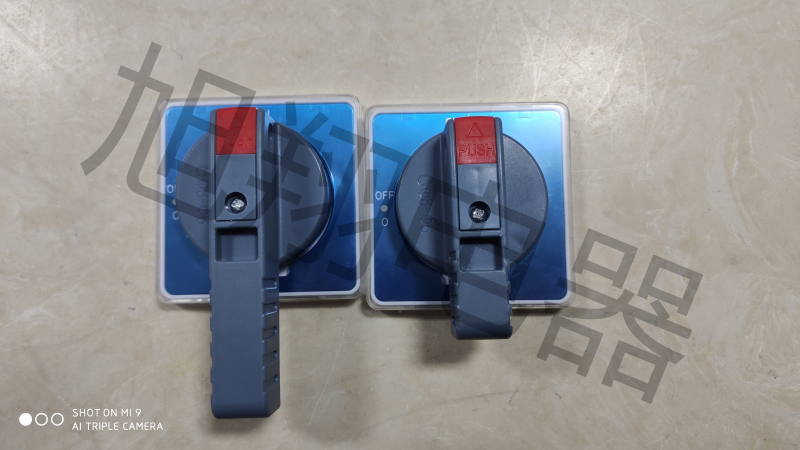 EA91铁芯防爆柜门外旋转操作钮手柄把手扳手可挂锁固定孔65*65