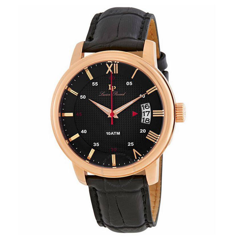 美国直邮代购正品lucien piccard男表夜光石英手表lp-40019-rg-01