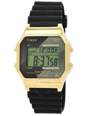 美国直邮购正品Timex天美时80系列方形闹钟石英数字手表TW2V41000