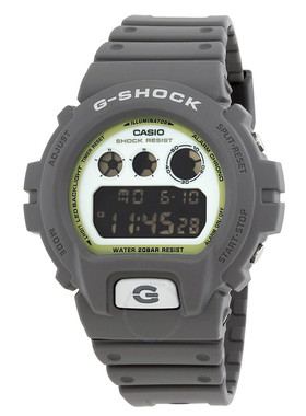 直邮代购正品Casio卡西欧灰色树脂男士运动款数显手表DW-6900HD-8