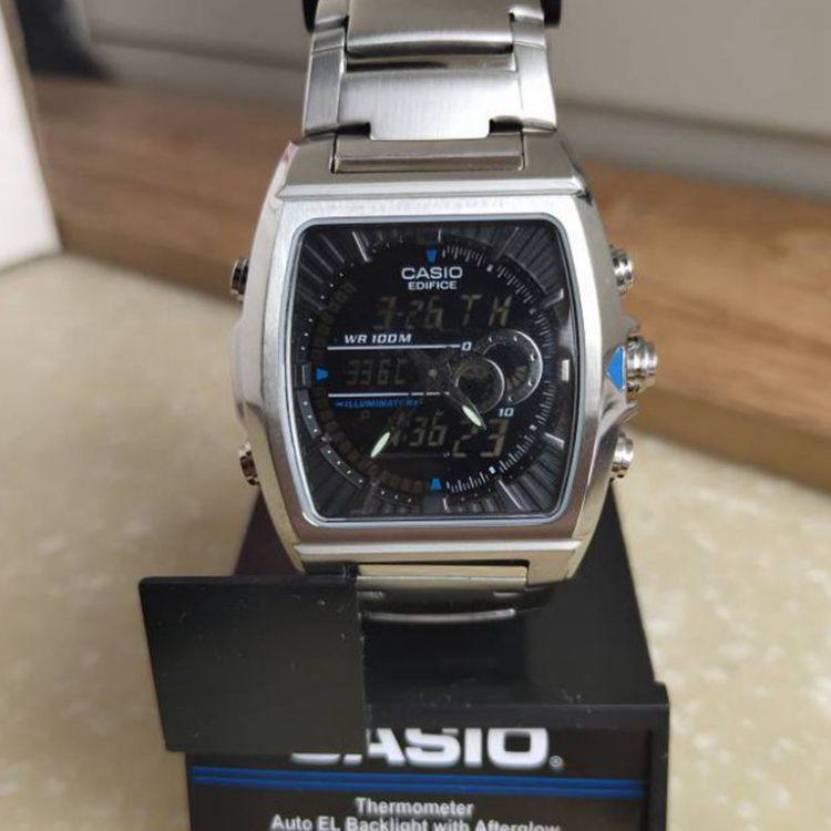 直邮代购正品casio卡西欧男表edifice多功能双显手表efa120d-1av