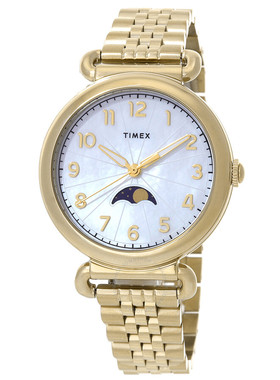 美国直邮正品Timex天美时Trend女士贝母金表休闲手表TW2T89500VQ