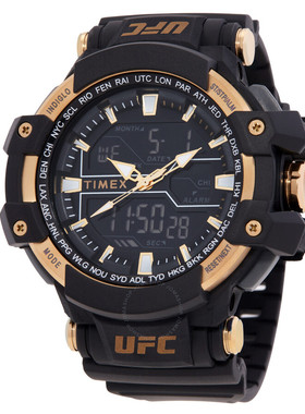 美国直邮正品Timex天美时Ufc格斗系男士大盘运动手表TW5M58300JT
