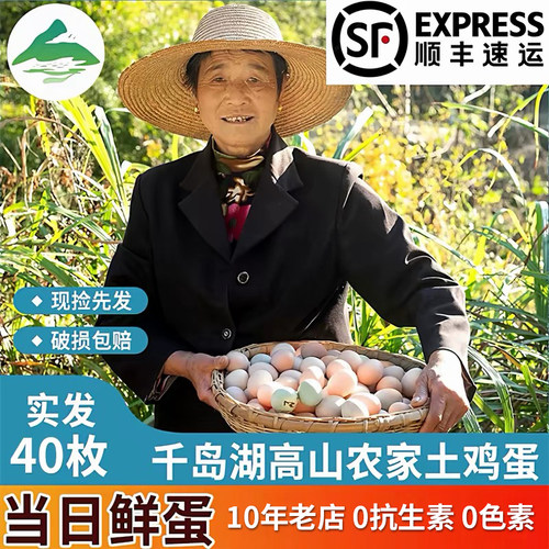 正宗土鸡蛋农家散养蛋千岛湖含硒