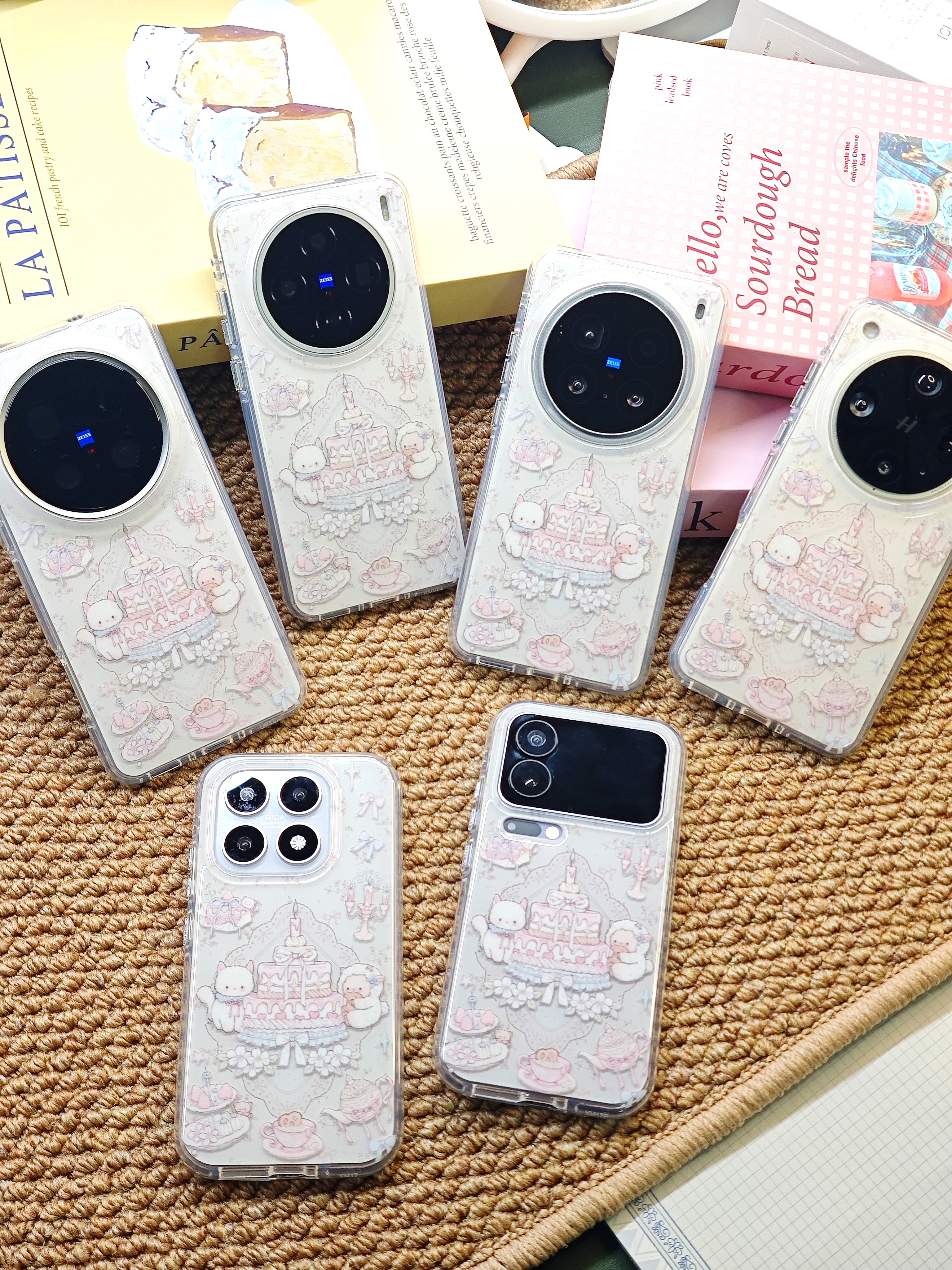 【气囊圆边】原创甜品下午茶可爱卡通小米17promax手机壳防摔亮面