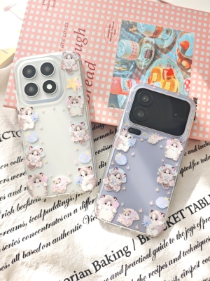 原创赶海小猫小卡版小米17系列17promax可爱磨砂手机壳卡通女防摔