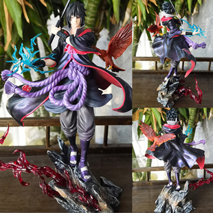 火影动漫周边晓组织宇智波佐助现货手办模型动漫周边精美收藏摆件