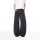 美式 潮牌阔腿拖地裤 复古水洗弯刀休闲裤 直筒宽松工装 子 男女款 新款