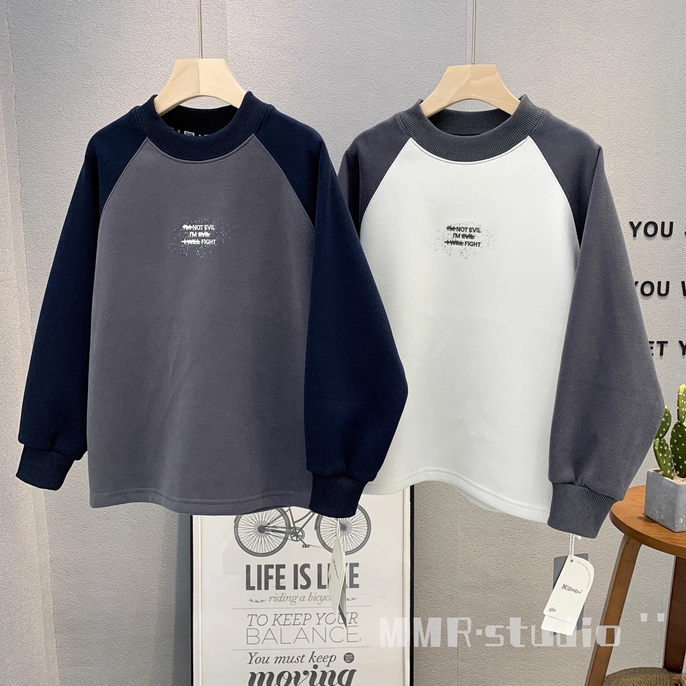 牛哆哆童装儿童韩版磨毛卫衣潮