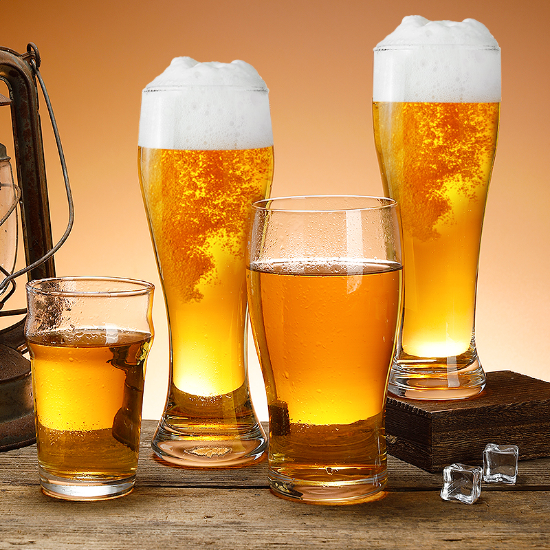 可定制logo精酿啤酒杯扎啤杯