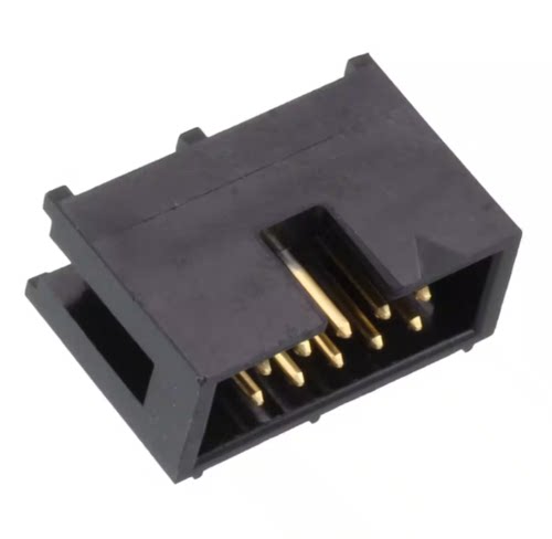 HIF3F-10PA-2.54DSA(71) 10pin 2.54mm间距直角黑色现货原装