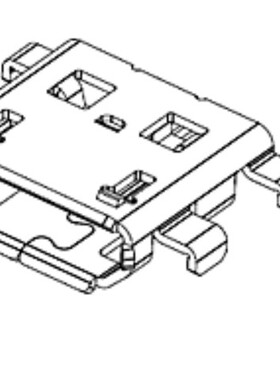 105193-0001 1051930001 USB沉板0.8MM有卷边MOLEX连接器现货原装