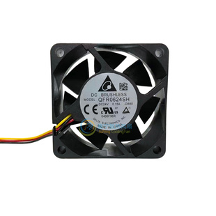 全新台达QFR0624SH 24V 0.15A 6CM 6025三菱变频器控制柜散热风扇