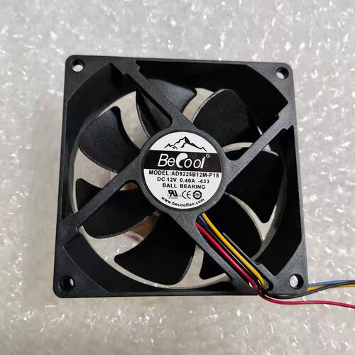 BECOOL金钱豹 AD9225B12M-P18 9025 12V 0.40A 9CM厘米4线pwm风扇