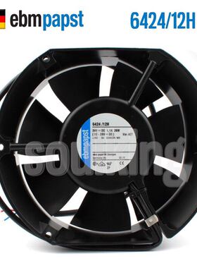 原装德国EBMPAPST TYP 6424H 17251 24V 1.1A 26W 大风量散热风扇