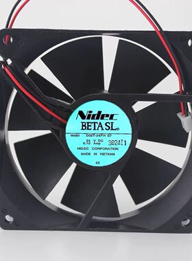 NIDEC D09T-24PH 07 24V 0.10A 9CM 9025 2线 变频 散热风扇
