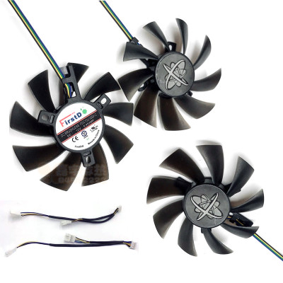 XFX讯景RX 470D 480 580，双滚球 4G黑狼版 R9 270A 2G显卡风扇