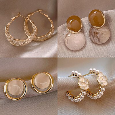 vintage精致高级感小众设计耳钉2026新款潮混搭法式耳环925纯银针