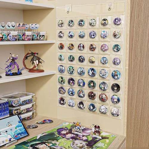 吧唧展示袋48格谷子收纳挂袋