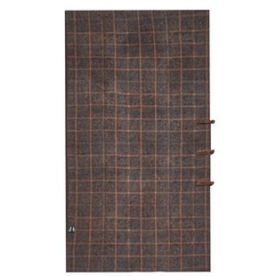 单层盘扣长巾【方褐暖木】50*180香云纱桑蚕丝丝巾气质高级感围巾