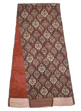 钉珠长巾【莲花宫灯】香云纱气质围巾真丝桑蚕丝时尚披肩夏季复古