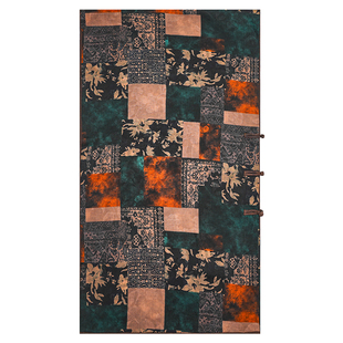 单层盘扣长巾【春兰碧玉】50*180香云纱桑蚕丝丝巾气质高级感围巾