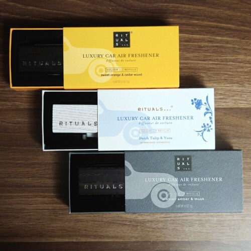 RITUALS/怡式阿姆斯特丹车载香氛琥珀麝香赋能革调木盒装