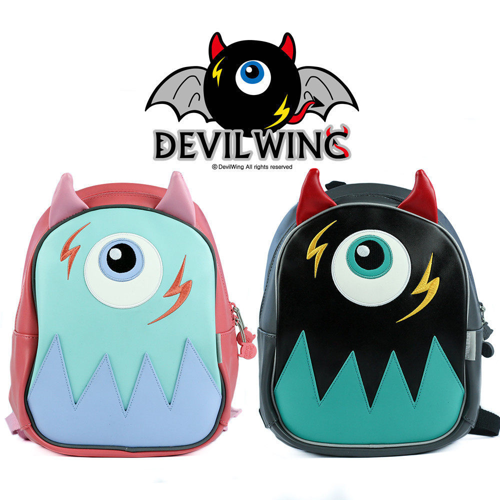 devilwing小恶魔韩版蛋壳儿童书包幼儿园男双肩包2-5岁宝宝小书包
