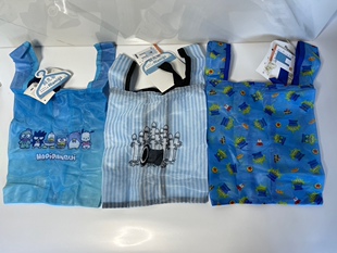 日单 三丽家 鱼怪 姆明 小黄人 可折叠网纱手提袋 购物袋 迷你包