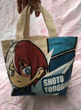出口日本 男孩饭盒袋shoto todoroki便当包卡通人物午餐袋手提包