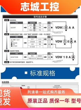 SMC直动式2通真空电磁阀VDW14GA HA JA KA GZ1D HZ1D JZ1D KZ1DXB
