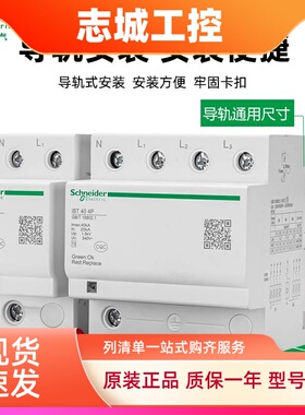 施耐德浪涌保护器IST4P40KA65KA20KA/2P防雷器避雷器电涌保护