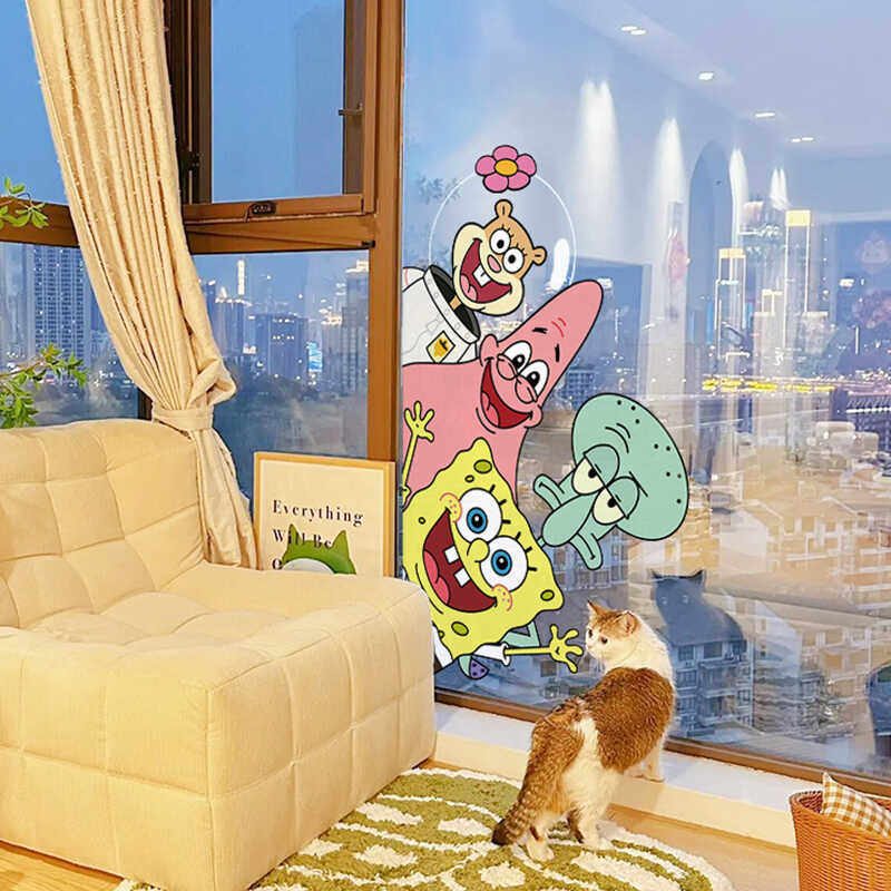 卡通海绵宝宝防水装饰贴画