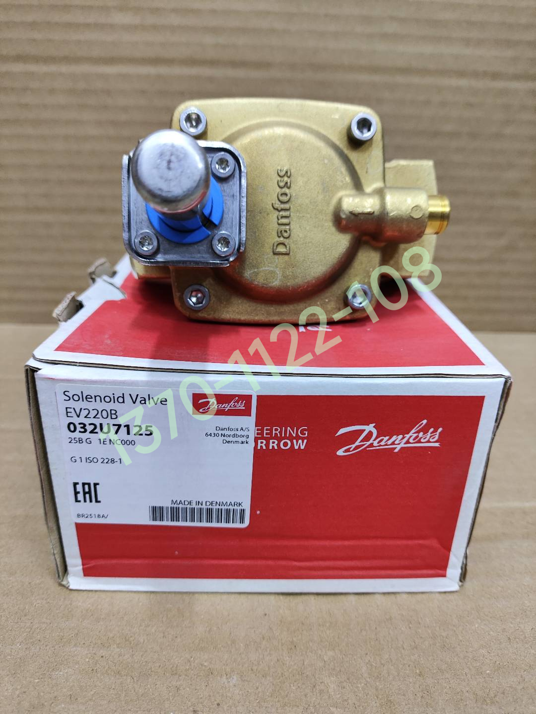 DANFOSS DANFOSS EV220B 파일럿 작동식 2위치 양방향 솔레노이드 밸브 032U7125|7132|7150