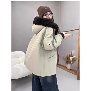 H031依曼妮厚实内里都是毛毛加厚派克服外套