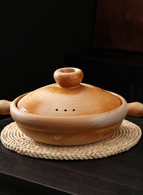 砂锅煲燃气灶通用汤锅炖锅耐高温干烧不裂煲仔饭餐厅酒店汤锅陶土