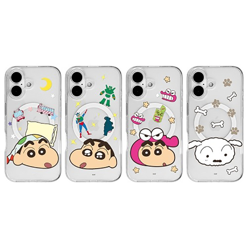 蜡笔小新卡通睡觉小新可爱小白适用苹果iPhone17promax磁吸充电16pro透明防摔15pro手机壳14promax保护套