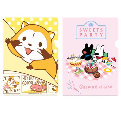 日本授权浣熊拉斯卡尔Rascal卡斯波丽莎GaspardetLisaL夹A4文件夹