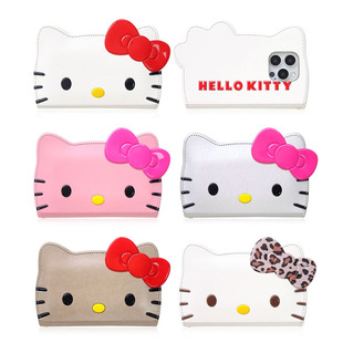 韩国三丽鸥HelloKitty凯蒂猫可爱卡通少女心适用苹果iPhone16promax带挂绳手机壳15pro可插卡17pro皮套保护套