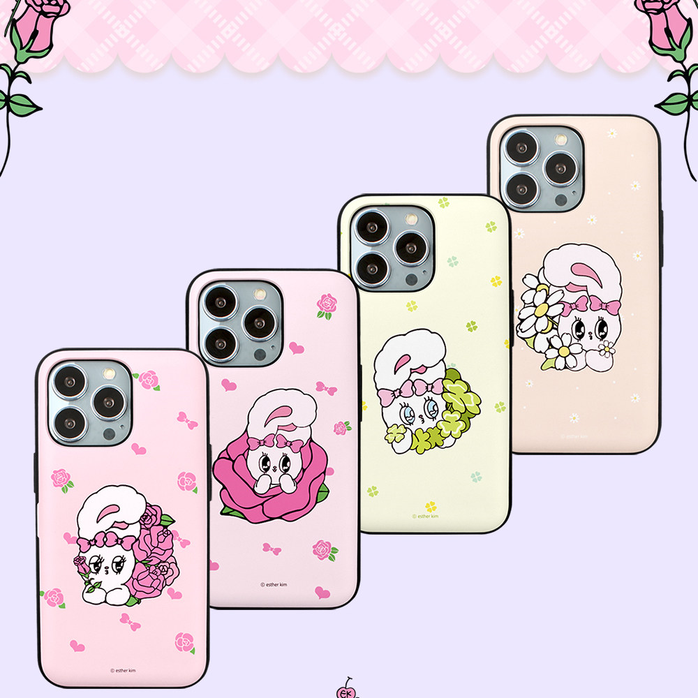 粉红兔卡通可爱翻盖插卡手机壳