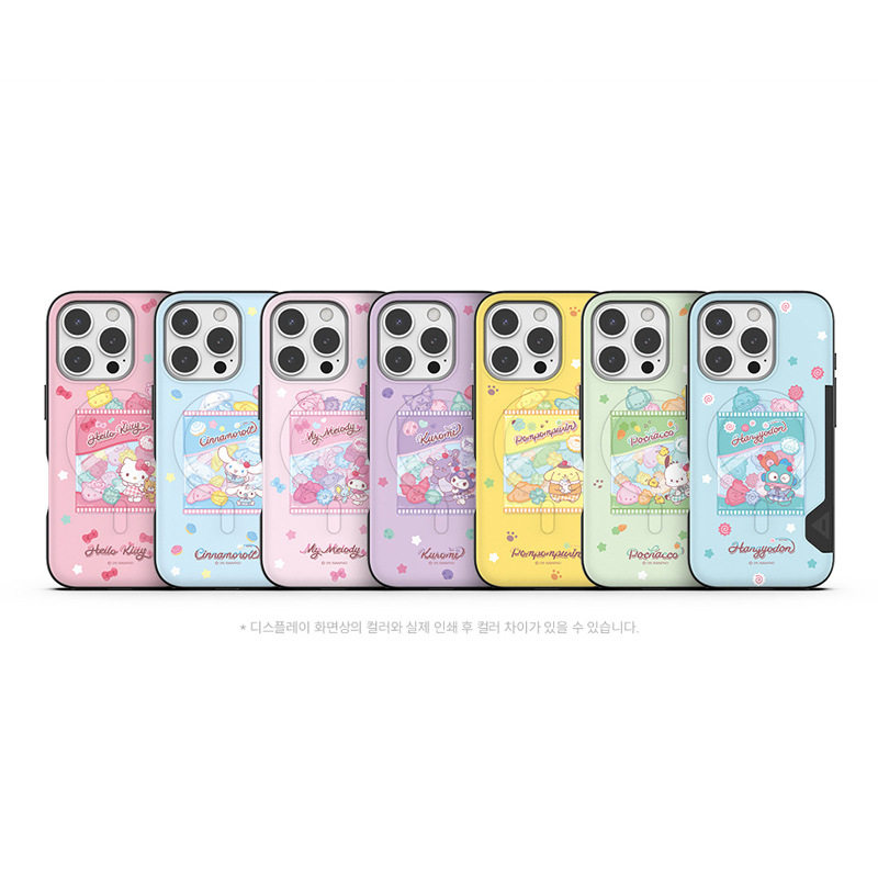 三丽鸥凯蒂猫库洛米糖果插画卡通适用苹果iphone17promax可插卡magsafe磁吸充电16pro手机壳15pro硬壳