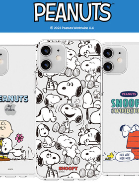 史努比查理布朗史塔克红色小屋少女漫画卡通插图适用于苹果iPhone17promax透明16pro手机壳15promax保护套