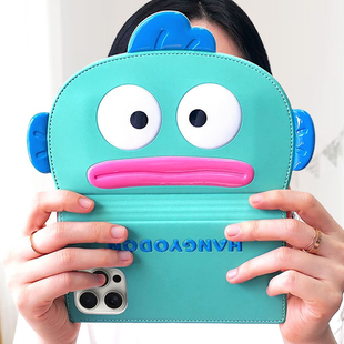 韩国三丽鸥半人鱼汉顿可爱卡通少女心适用苹果iPhone17promax手机壳16pro可插卡15pro皮套14pro保护套可挂绳